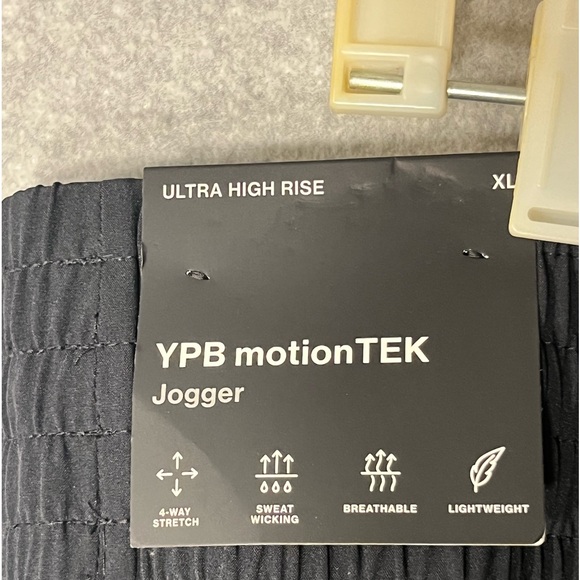 Abercrombie & Fitch YPB motionTEK Jogger Pants Onyx Black Sz XL Regular Length - Picture 9 of 14